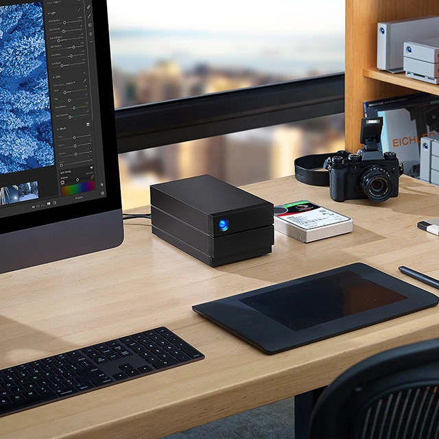 LaCie studio desktop and RAID storage systems